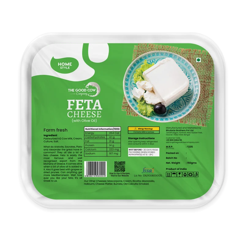 FETA CHEESE 150G/500G ( Delivery Only in Kolkata)