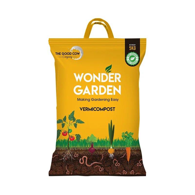 VERMICOMPOST FERTILIZER MANURE FOR PLANTS 5KG BY WONDER GARDENS (BUY 1
